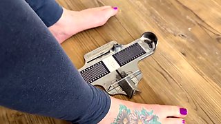 Webcam amateur tasha sky entertains a voyeurs foot fetish w