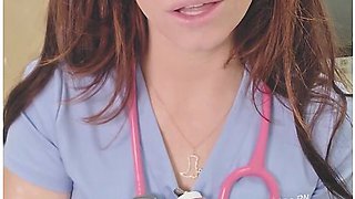 Naughty Nurse Helps Patient With Countdown