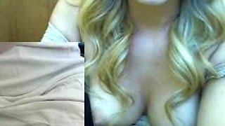 Emo teen Becka solo webcam masturbation