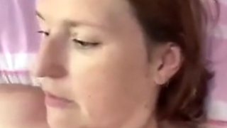 Mini-orgasm with huge consequences when hot mommy quits housework to masturbate