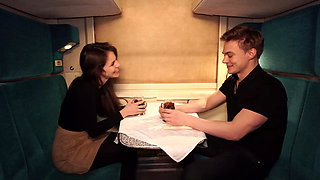 Best Comedy in Porn History! Meeting on the Train Ended Hot Sex.