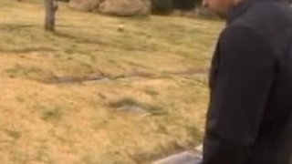 Milf blowjob in car and outdoor