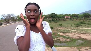 Big Tits Ebony Good Girl Exposed In Wild Outdoor Fucking Session - Big tits