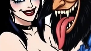Krampus Stuffed a Butt Plug Into Elvira, the Mistress of Darkness' Ass, and Brought Her to Orgasm. a Christmas Porn Story