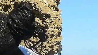 Ebony Teen Giving a Blowjob in Public