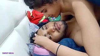 Desi Beauty Nehu's Tight Pussy Gets Hard Fucked, Cum on Her Boobs