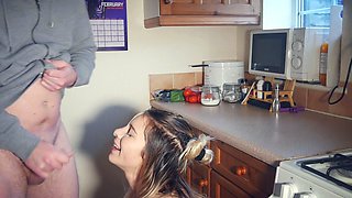 Amateur Blonde Teen Blowjob Cumshot Swallow