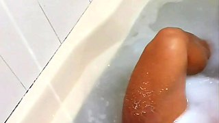 Fabulous softcore solo shower tease