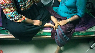 Three Aunty Talking at Bedroom