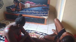 Two Friends Playing Games