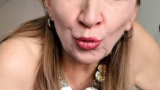 Cougar granny seduce you with huge tits and get grate fuck in different positions POV