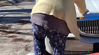 Big Beautiful Woman Nurse Vicki Crushes This Blow up Candy Cane
