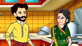 Husband Wife and Maid Gangu Bai Ki Chudai Ki Story, Hindi Cartoon Sex Story
