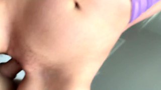 Milf-stepmom reaches my cock to cum in POV cowgirl pose fuck