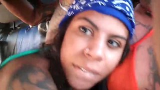 Lusty Latina Teens Get Naughty in a Car