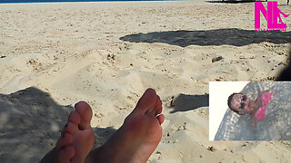 Me Being Tickled on My Feet on the Beach