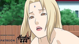 Sasuke Cums in Tsunade's Mouth Naruto Hentai