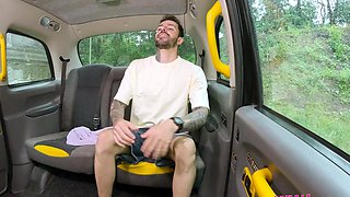 Female Fake Taxi Sexy redhead Cherry Candle caught cheating