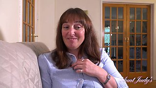 Auntjudys - Your Buxom Landlady Ruby Cattrall Fellates Your Salami