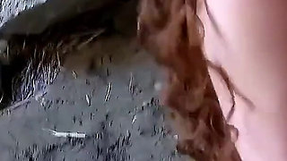 Candid skinny teen Sabrina gets fucked by step brother on the beach