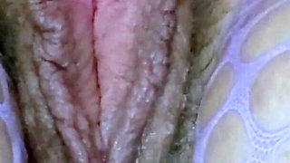 Lunaxscorpia Stretches Her Hairy Fat Pussy with Rainbow Fantasy Dildo & Fists Hard, Creams All Over