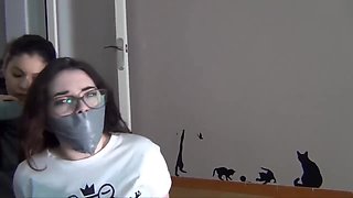 Cutie Sock Gagged And Taped