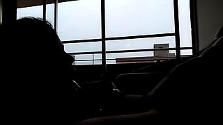 Selena Vega Delivers Risky Balcony Deepthroat Blowjob on Her Guy Kneeling on New Apartment F