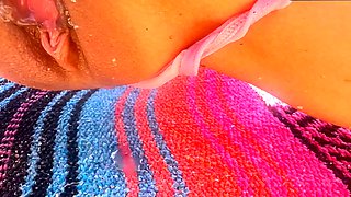 84 Asian milf wife gets microbikini beach creampie OnlyFans