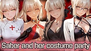 Survive Saber's sexy outfits changing party (Breathplay JOI)