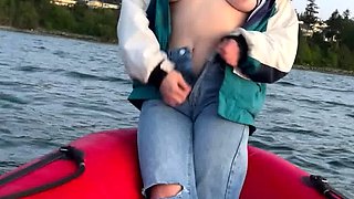 Busty amateur blonde banged in public outdoor
