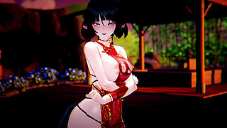 Featured Jane Do - Aoa Short Hair Costume Changes & Striptease, Succubus Police Uniform, Bunny Girl, Sexy Cheongsam