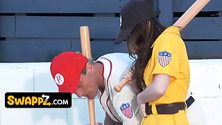 Their Horny, Teen Stepdaughters Don't Want to Play Baseball! They Want a Foursome