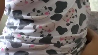 She came home with my nipples erect, she caresses me! Real homemade video