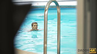 Daddy4k - porno with her boyfriends stepfather after swimming pool