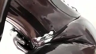 Cute amateur brunette naughty in solo jerking show on camera
