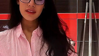 Petite Brunette College Girl Prom Queen Gets Her Panties off in the Bathroom to Flash Pussy and Naked Ass