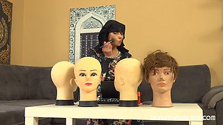 La Timea in Sheer Niqab as Rough Arab Girl-on-Girl Fuck: Cowgirl Riding, Inten