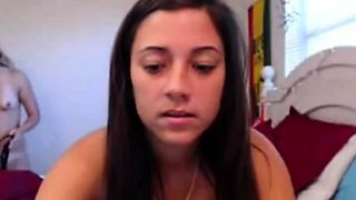 Amateur Lesbians with Strapon on Webcam