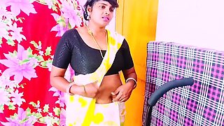 Desi Indian Maid Fucked Hard by House Owner with Big Long Dick - Telugu Dirty Talk & Cumshot