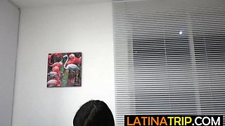 Petite latina amateur girl -Censored- at fake casting by big dick
