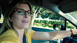 Reality POV video of pornstar wife Cory Chase with glasses