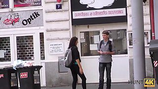 Czech teen with hidden cam gets picked up and licked in POV