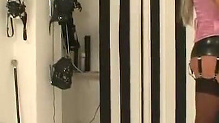 Moored humiliated slave