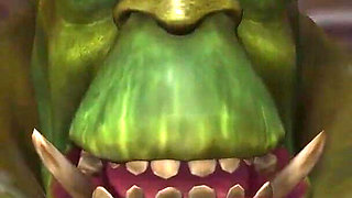 Crazy fuck in the sewer! Sexy blonde gets fucked hard by a green monster