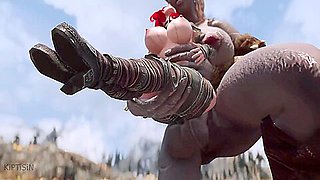 Juicy Warrior Babe Stretched By Futanari Giants