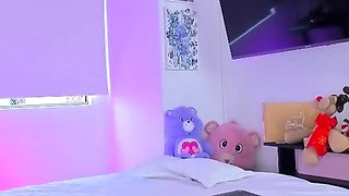 Shemale tranny enjoying solo masturbation