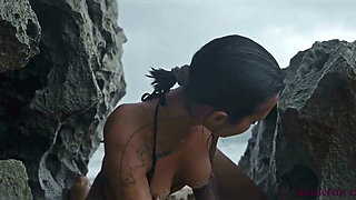 Sanktor - Skinny Tattooed Teen Masturbates on the Beach