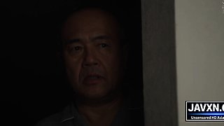 Hot Japanese Babe With Grandpa