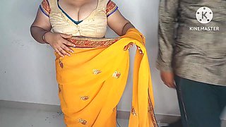 Stepmom Stepson Romance in the Absence of the Stepfather in Hindi.