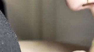 Afternoon Throat Service - Black Dress Swallows Every Drop